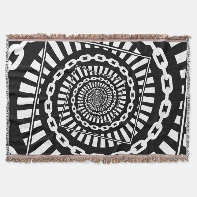 Disc Golf Chains Throw Blanket (Front)