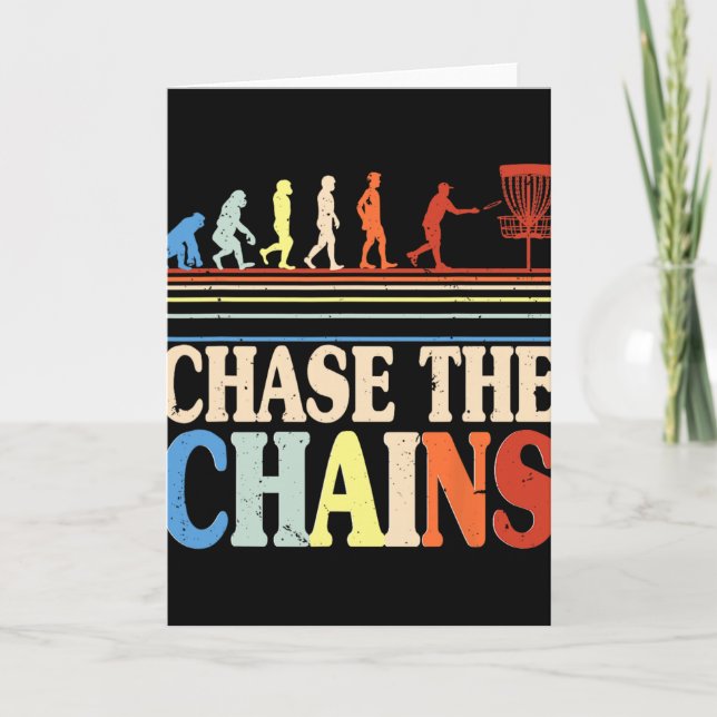 Disc Golf Chase The Chains  Card (Front)