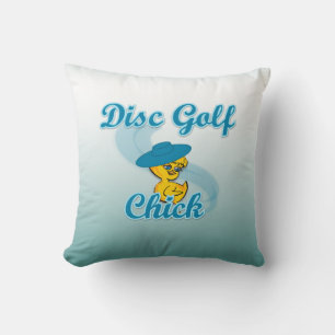Disc Golf Chick #3 Cushion