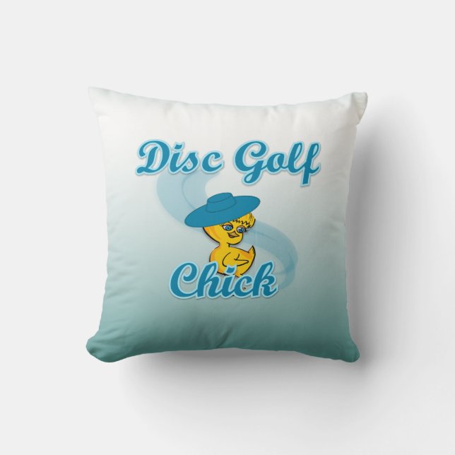 Disc Golf Chick #3 Cushion (Front)