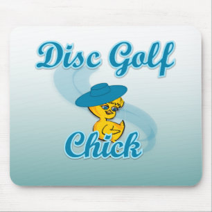Disc Golf Chick #3 Mouse Pad