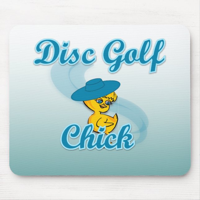 Disc Golf Chick #3 Mouse Pad (Front)