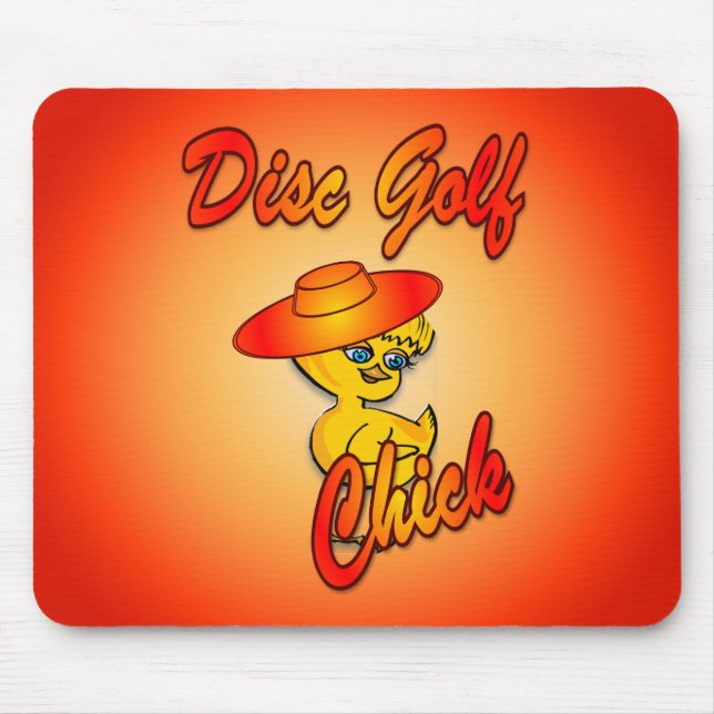 Disc Golf Chick #5 Mouse Pad (Front)