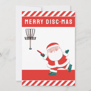Disc Golf Christmas Holiday Card