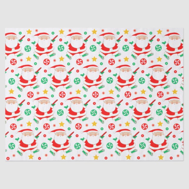 Disc Golf Christmas Holiday Gift Tissue Paper (Front)
