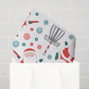 Disc Golf Christmas Holiday Tissue Paper