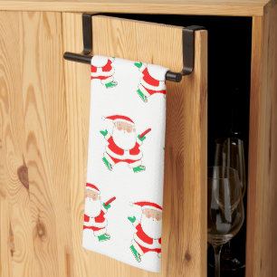 Disc Golf Christmas Tea Towel