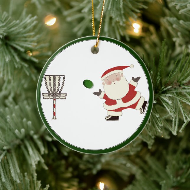 Disc Golf Collectable Ceramic Ornament (Tree)