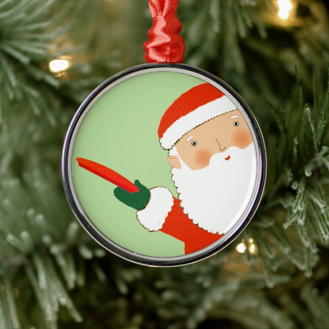 Disc Golf Collectable Metal Ornament (Tree)