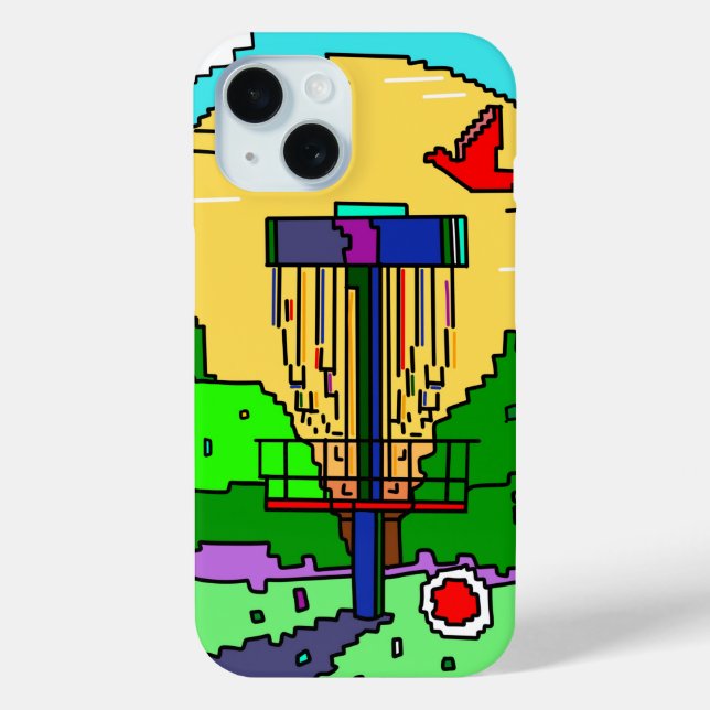 Disc Golf Course Summer Sunshine Case-Mate iPhone Case (Back)