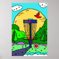 Disc Golf Course Summer Sunshine