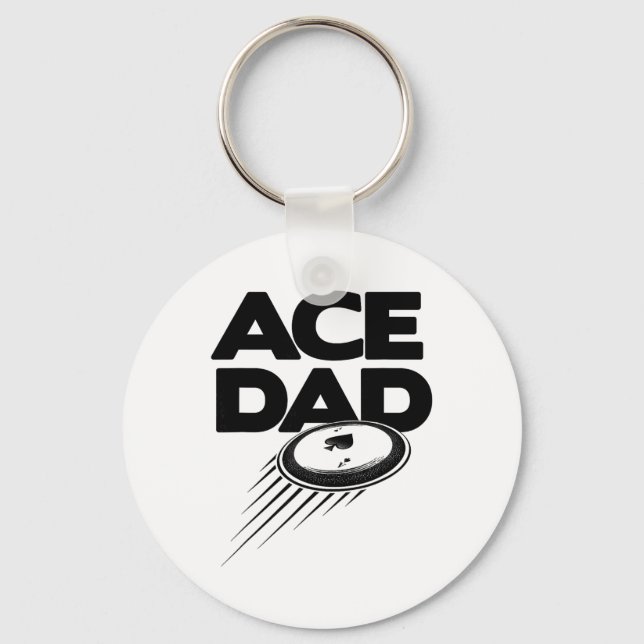 Disc Golf Dad - Funny Father's Day  Key Ring (Front)