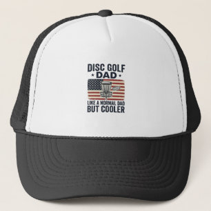 Disc Golf Dad Vintage Flag Funny Shirt Design_1 Trucker Hat