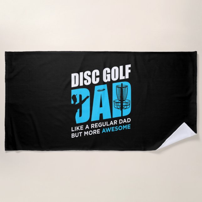 Disc Golf Daddy Beach Towel (Front)