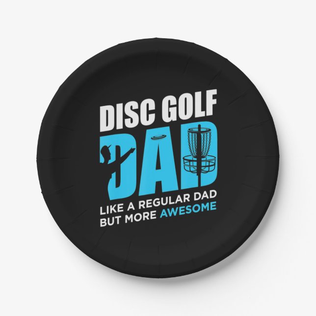 Disc Golf Daddy Paper Plate (Front)