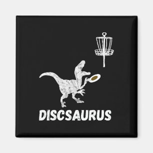 Disc Golf Dinosaur Frolfing T-rex Dino Funny Disc  Magnet