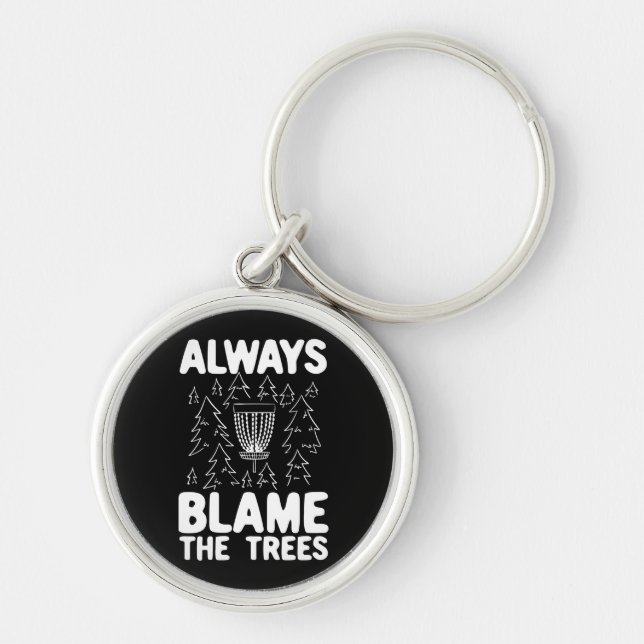 Disc Golf Disc Basket Gift Key Ring (Front)