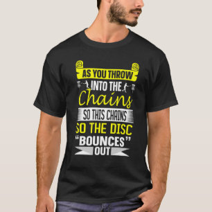 Disc Golf Disc Bounces Out Retro Disc Golf Gi T-Shirt