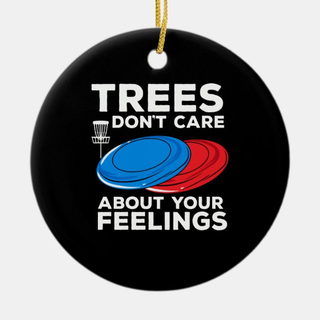 Disc Golf Disc Golf Frisbee Ceramic Ornament (Front)