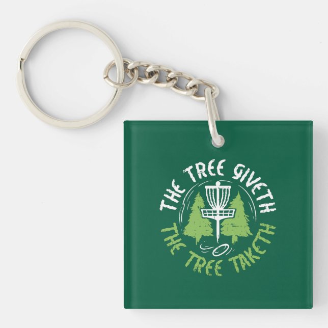 Disc Golf Disc Golf Player Gift Key Ring (Front)
