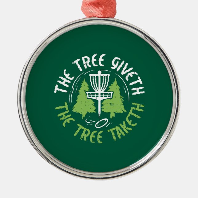 Disc Golf Disc Golf Player Gift Metal Ornament (Front)
