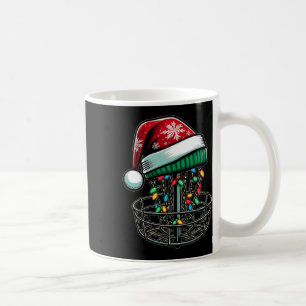 Disc Golf Disc Golfing Disc Golfer Christmas Hat X Coffee Mug
