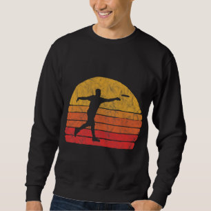 Disc Golf Distressed Retro 80s Style Vintage Sweatshirt