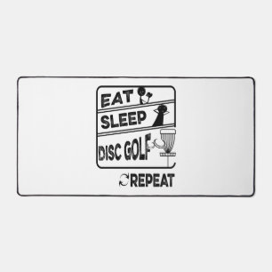 Disc Golf Eat Sleep Repeat Desk Mat