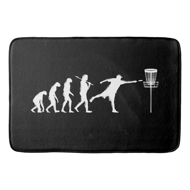 Disc Golf Evolution Disc Golf Gifts Bath Mat (Front)