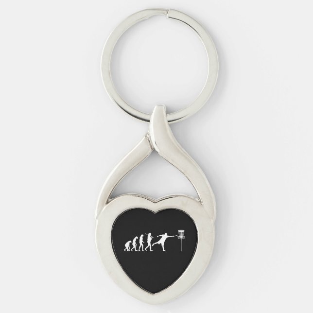Disc Golf Evolution Disc Golf Gifts Key Ring (Front)