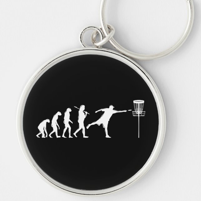 Disc Golf Evolution Disc Golf Gifts Key Ring (Front)