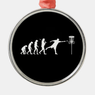 Disc Golf Evolution Disc Golf Gifts Metal Ornament