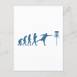 Disc Golf Evolution - Fun Gift for Disc Golfer Postcard