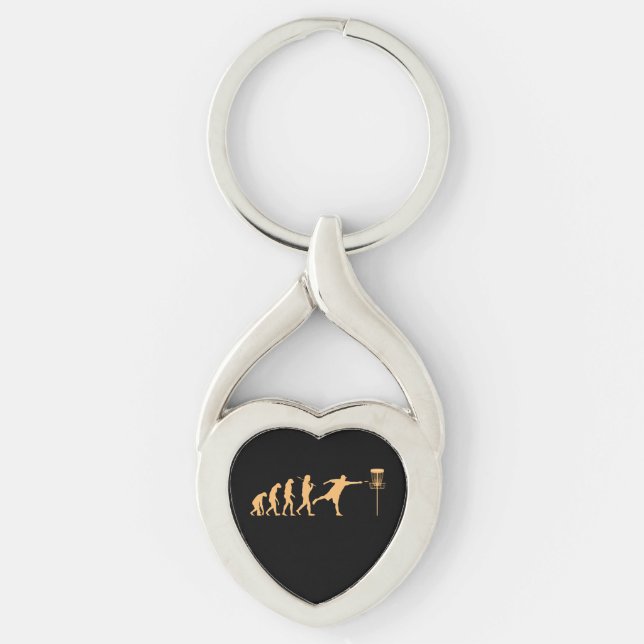 Disc Golf Evolution Key Ring (Front)