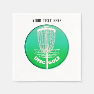 Disc Golf Frisbee Cage Napkin