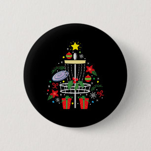 Disc Golf Frisbee Christmas Ornament Tree Funny Gi 6 Cm Round Badge