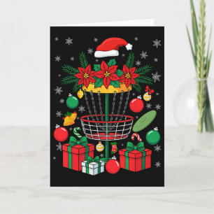 Disc Golf Frisbee Christmas Ornament Tree Funny Me Card