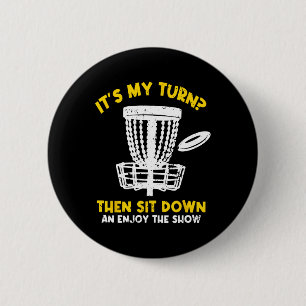 Disc Golf Frisbee Golf Funny Disc Golf Player Men 6 Cm Round Badge
