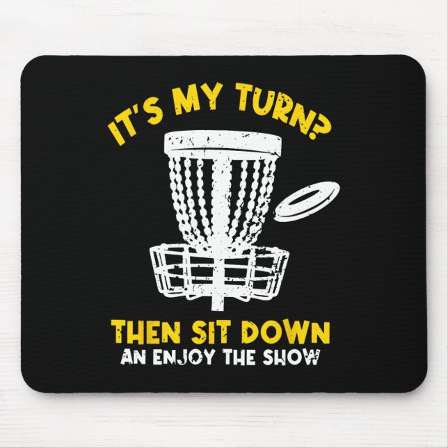 Disc Golf Frisbee Golf Funny Disc Golf Player Men  Mouse Pad (Front)