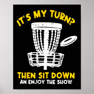 Disc Golf Frisbee Golf Funny Disc Golf Player Men Poster