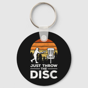 Disc Golf Frisbee Golf Just Throw The Disc Key Ring