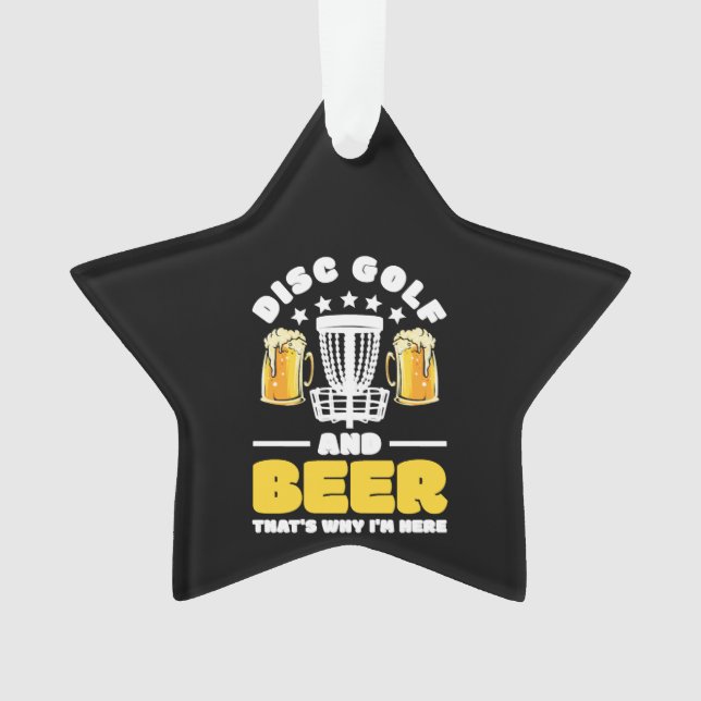 Disc Golf Frisbee Golf Ornament (Front)