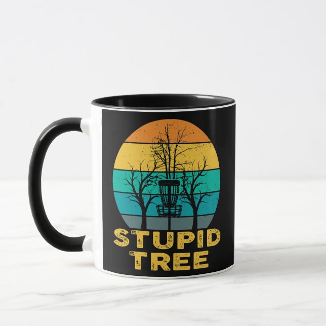 Disc Golf Frisbee Golf Stupid tree summer Sport  Mug (Left)
