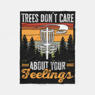 Disc Golf Frisbee Golf Trees Don´t Care About Your Fleece Blanket