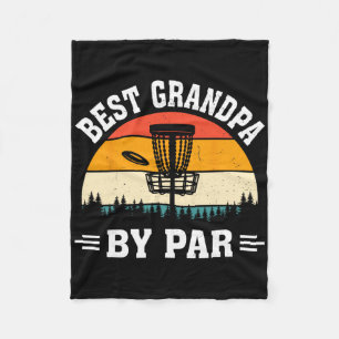 Disc Golf Frisbee Golfer Disc Golfing Best Grandpa Fleece Blanket