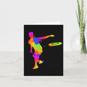 Disc Golf Frisbee Men Boys Kids  Card