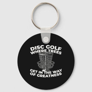 Disc Golf Frisbee Outdoor Sport - Tree _1 Key Ring