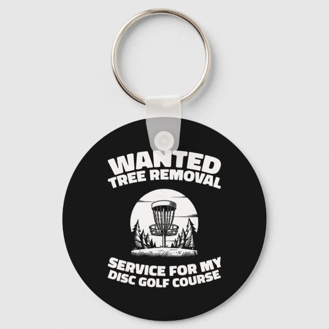 Disc Golf Frisbee Outdoor Sport - Tree _2  Key Ring (Front)