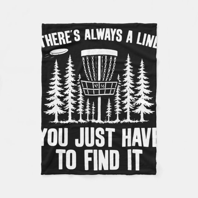 Disc Golf Funny _1  Fleece Blanket (Front)