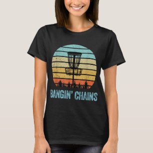 Disc Golf Funny Banging Chains Retro Disc Golf Gif T-Shirt